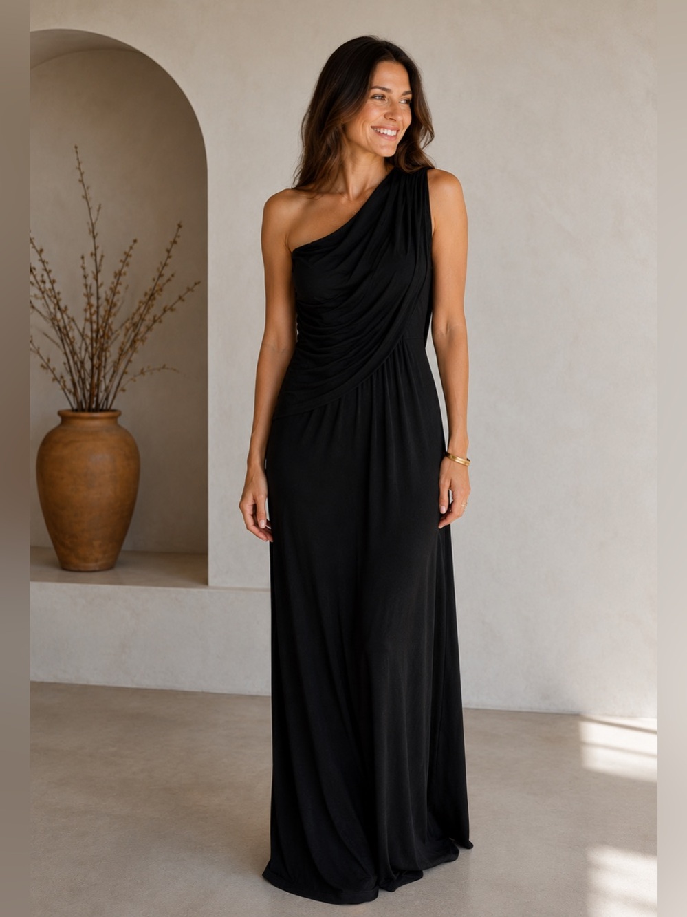 Elevate Your Look: Calvin Klein NWT One-Shoulder Gown size 10 formal dress